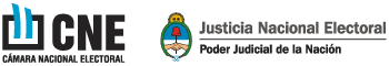 Logo Cámara Nacional Electoral y Justicia Nacional Electoral